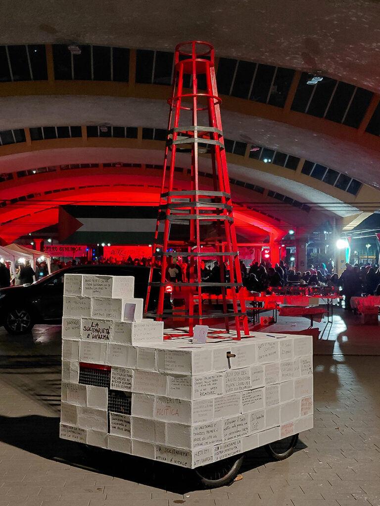 TIST, FARò Corteo Anti-monument. 2025. Bologna. Courtesy of the artists.